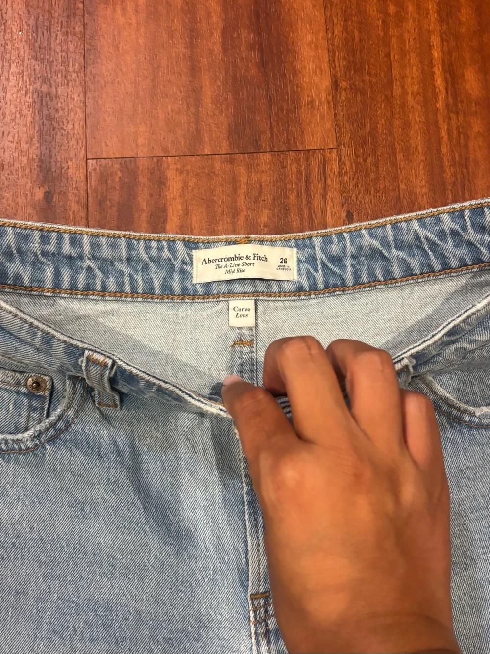 Abercrombie & Fitch Mid Rise A-Line Shorts